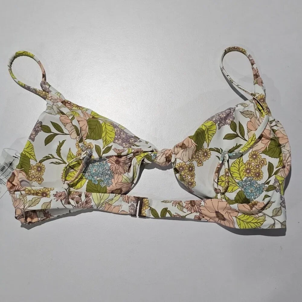 Volcom Big Poppy V-Neck Bikini Top - Picture 6 of 8